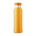 Orange juice bottle template. Royalty Free Stock Photo