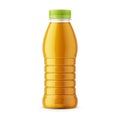 Orange juice bottle template. Royalty Free Stock Photo