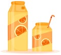 Orange juice box Royalty Free Stock Photo