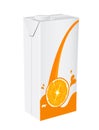 Orange juice box Royalty Free Stock Photo