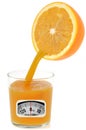 orange juice diet Royalty Free Stock Photo