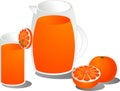 Orange juice illustration