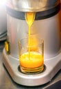 Orange juice machine or liquidizer Royalty Free Stock Photo