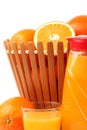 Orange juice with orange slices Royalty Free Stock Photo