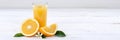 Orange juice oranges copyspace banner fruit fruits Royalty Free Stock Photo