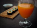 Orange juice ,a refreshing drink Royalty Free Stock Photo