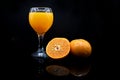 orange juice is a refreshing drink Royalty Free Stock Photo