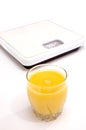 Orange Juice With Scale Royalty Free Stock Photo