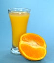 Orange juice and slice