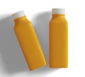 Orange juice or Smoothie Juice Bottle Illustration 3D Render