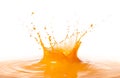 Orange juice splash Royalty Free Stock Photo