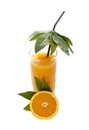 Orange Juice in Tropical Style Royalty Free Stock Photo