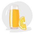 Orange juice vector