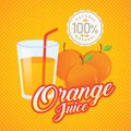 Orange juice vector