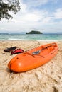 Orange Kayak Royalty Free Stock Photo