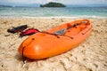 Orange Kayak Royalty Free Stock Photo