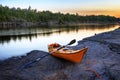 Orange Kayak Royalty Free Stock Photo