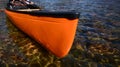 Orange kayak Royalty Free Stock Photo