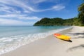 Orange kayaks on the tropical beach in Phuket, Thailand. Summer, Vacation and Travel concept