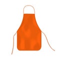 Orange kitchen apron