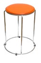 Orange kitchen stool