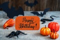 Orange Label, Calligraphy Happy Birthday, Scary Halloween Decoration