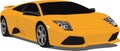 Orange Lamborghini Royalty Free Stock Photo