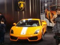 Orange Lamborghini Gallardo Royalty Free Stock Photo