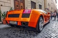 An orange Lamborghini Royalty Free Stock Photo