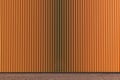 Orange lath free for wall design