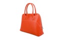 Orange Leather Handbag