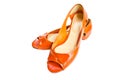 Orange Leather Shoes.