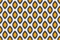 Orange leaves retro seamless geometric pattern