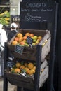 Orange and lemon in the box at Borough market Royalty Free Stock Photo