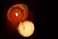 Orange and lemon candle