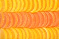 Orange and lemon candy slices as background Royalty Free Stock Photo