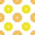 Orange and lemon fruit slices Royalty Free Stock Photo