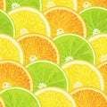 Orange, lemon, lime seamless texture Royalty Free Stock Photo
