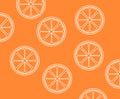 Orange lemon slice of fruit  illustration wallpaper Royalty Free Stock Photo