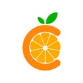 Orange letter C logo icon