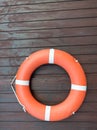 Orange life buoy belt for saftey