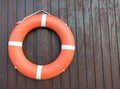 Orange life buoy belt for saftey