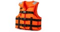Orange Life Jacket with Black Straps Royalty Free Stock Photo