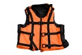 Orange life vest isolated