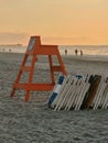 Orange Lifeguard Chair