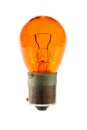 Orange light bulb Royalty Free Stock Photo