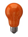 Orange light bulb Royalty Free Stock Photo