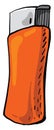 Orange lighter, illustration, vector Royalty Free Stock Photo