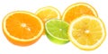 Orange, lime and lemon.