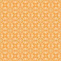 Orange linear arabic ornamental pattern